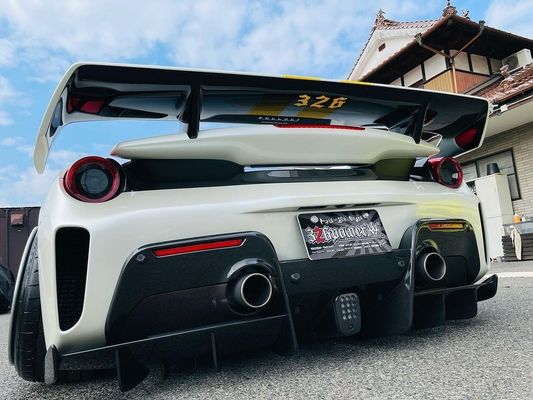 Fibra de carbono Widebody Ferrari 488pista Spoiler Fibra de carbono Spoiler Ala