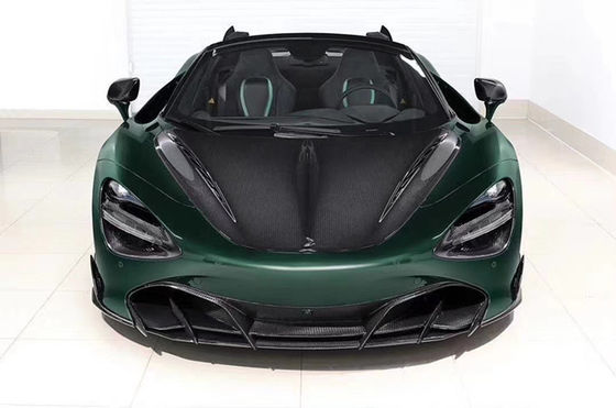 Kit de corpo de fibra de carbono de fibra de carbono para McLaren 720S 720 Upgraded TOPCAR estilo Frente pá traseira difusor Spoiler Cover