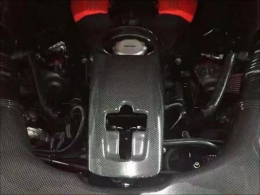 488 Ferrari Body Kit Escudo de motor de fibra de carbono seca OEM Cap de óleo de fibra de carbono