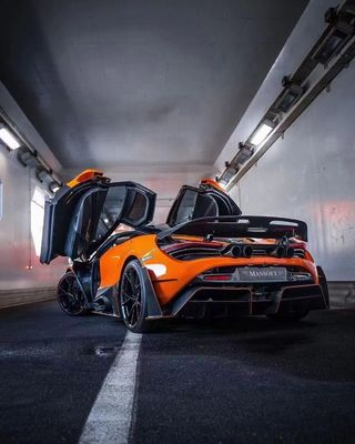 Fibra de carbono seca para McLaren 720s Kit de corpo de fibra de carbono 720s Atualizado estilo MSY Frente e traseiro tampão spoiler Hood