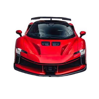 SF90FXX Ferrari SF90 Kit de carroceria Frente e traseiro Car bumper lado saia capô traseiros