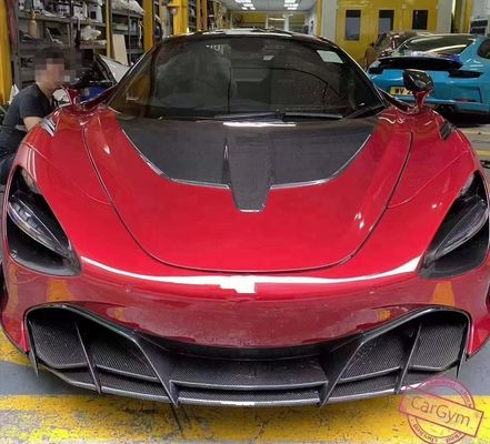 Para o McLaren 720s Carbon Fiber Hood 720s Upgraded NOVI Style Carbon Fiber Hood Body Kit