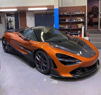 Para o McLaren 720S Carbon Fiber Hood 720S Upgraded Top-style Carbon Fiber Hood Motor Cover