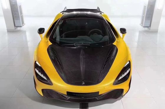 Para o McLaren 720S Carbon Fiber Hood 720S Upgraded Top-style Carbon Fiber Hood Motor Cover