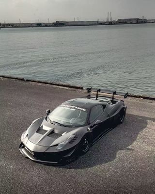 458 Ferrari Body Kit LB Style Para-choque dianteiro e traseiro 2011 - 2014 Spoiler de capô para carro