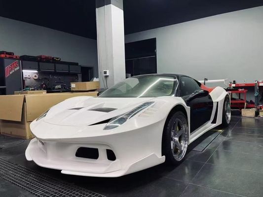 458 Ferrari Body Kit LB Style Para-choque dianteiro e traseiro 2011 - 2014 Spoiler de capô para carro
