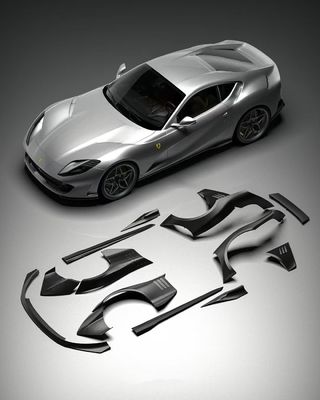 812 Ferrari Body Kit Fibra de Carbono Widebody 812 ZE estilo Carbon Fiber Arco