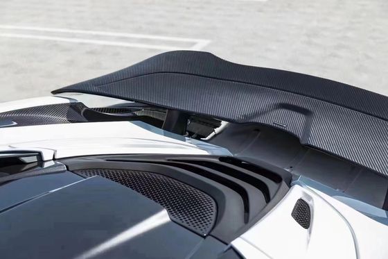 Para McLaren 720s Spoiler de fibra de carbono 720s Atualizado para VORS estilo Carbon Fiber Spoiler Wing