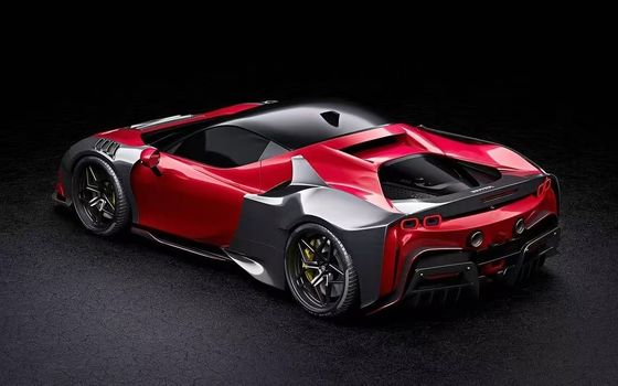 SF90 Ferrari Carbon Body Kit 2021 Widebody Kits ZE Style Wheel Arch