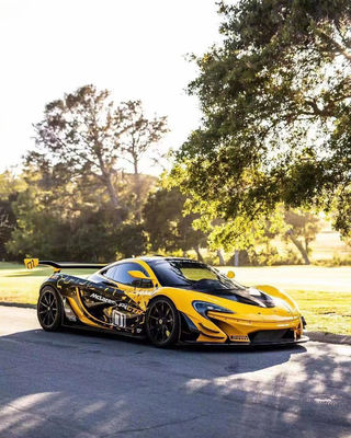 Para McLaren P1 Body Kit P1 Upgraded GTR Style Frente e traseiro Bumper Spoilers Carbon Fiber Body Kit