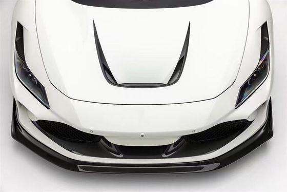 F8 Ferrari Carbon Car Body Kit VOS Estilo PP Fibra de Carbono Spoiler Lip Hood Body Kit