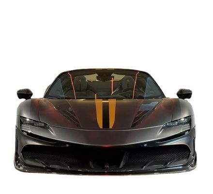 Ferrari SF90 Corpo de fibra de carbono SF90 KY PP Difusor de plástico Spoiler Side Skirt Body Kit