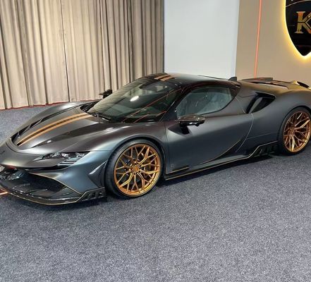 Ferrari SF90 Corpo de fibra de carbono SF90 KY PP Difusor de plástico Spoiler Side Skirt Body Kit