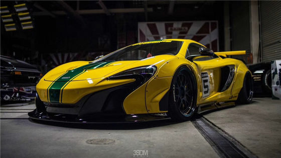 Para o McLaren 650S 625c Wide-body Kit 650S 625c Upgrades o estilo LB Frente e traseiro Bumper Spoiler Widebody Kit