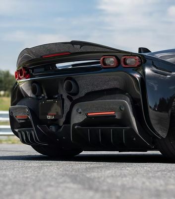 SF90 Ferrari Fibra de Carbono Kit 1016 Estilo Front Lip Air Intake Preto Spoiler Fender