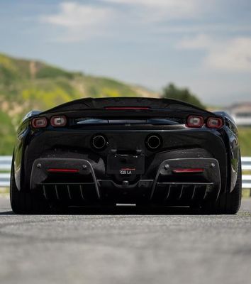 SF90 Ferrari Fibra de Carbono Kit 1016 Estilo Front Lip Air Intake Preto Spoiler Fender