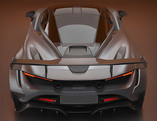 Fibra de carbono seca para McLaren 720s Spoiler de fibra de carbono 720s Ala de spoiler de fibra de carbono em estilo PD