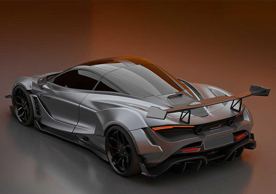 Fibra de carbono seca para McLaren 720s Spoiler de fibra de carbono 720s Ala de spoiler de fibra de carbono em estilo PD