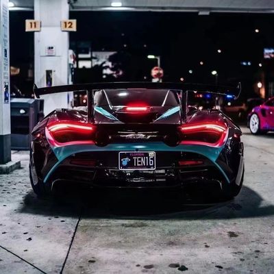 720S Mclaren Body Kit 1016 estilo Kit de corpo de fibra de carbono seca cauda