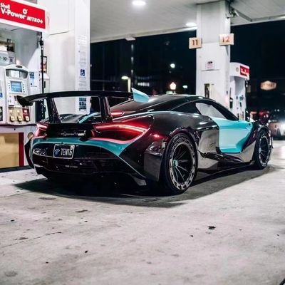 720S Mclaren Body Kit 1016 estilo Kit de corpo de fibra de carbono seca cauda