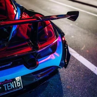 720S Mclaren Body Kit 1016 estilo Kit de corpo de fibra de carbono seca cauda