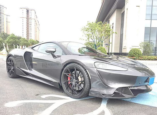 Plástico preto McLaren GT Body Kit Bumper Spoiler Sombra lateral
