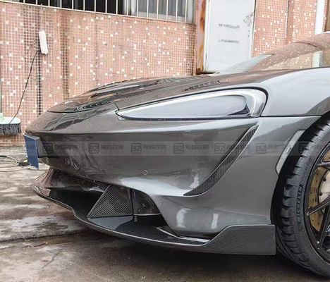Plástico preto McLaren GT Body Kit Bumper Spoiler Sombra lateral