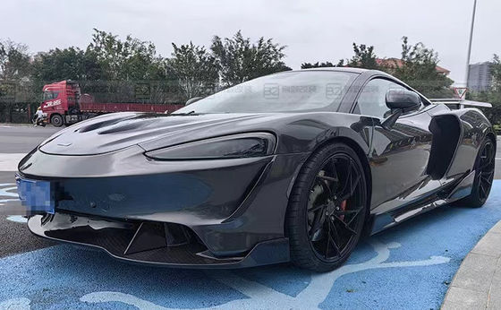 Plástico preto McLaren GT Body Kit Bumper Spoiler Sombra lateral