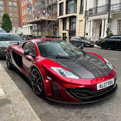 MP4 12C Mclaren Body Kit MSY Estilo Frente traseiro Bumper Spoiler Widebody Kit Vermelho Preto