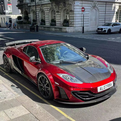 MP4 12C Mclaren Body Kit MSY Estilo Frente traseiro Bumper Spoiler Widebody Kit Vermelho Preto