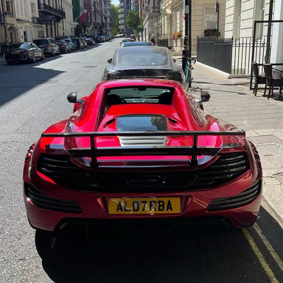 MP4 12C Mclaren Body Kit MSY Estilo Frente traseiro Bumper Spoiler Widebody Kit Vermelho Preto