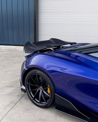 Blue 720s Wide Body Kit McLaren Fibra de Carbono Difusor de Lábios Frontais