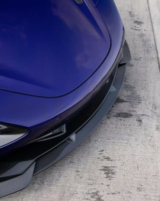 Blue 720s Wide Body Kit McLaren Fibra de Carbono Difusor de Lábios Frontais
