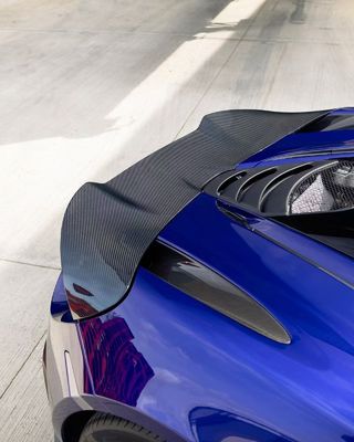 Blue 720s Wide Body Kit McLaren Fibra de Carbono Difusor de Lábios Frontais