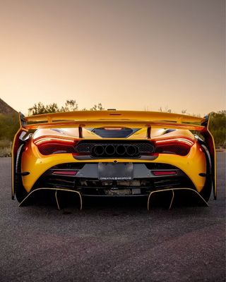 720s Mclaren Body Kit Fibra de Carbono Widebody ZE Estilo Frente E Para-choque traseiro