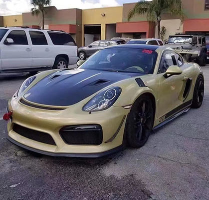 Produtos de fibra de carbono para Porsche 981 Boxster Carbon Fiber Hood 981 Carbon Fiber Engine Hatch Cover 2013-2015