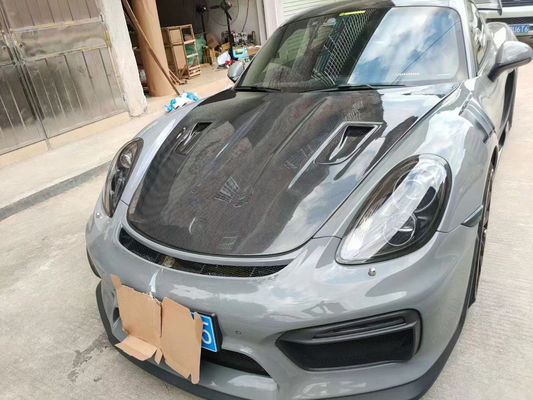 Produtos de fibra de carbono para Porsche 981 Boxster Carbon Fiber Hood 981 Carbon Fiber Engine Hatch Cover 2013-2015