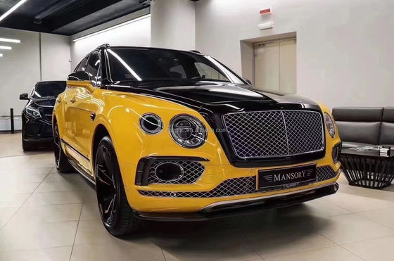 Para o Bentley Bentayga Carbon Fiber Body Kit Bentayga Upgrades o estilo W12 Carbon Fiber Front Lip Diffuser Spoiler