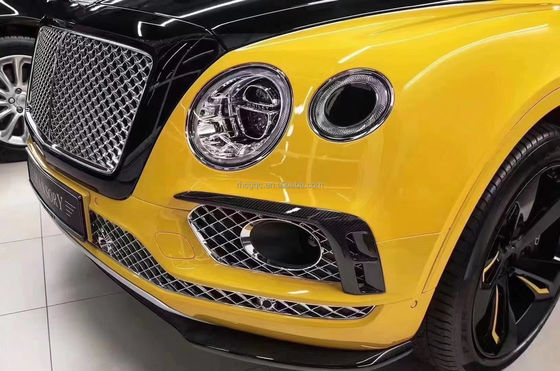 Para o Bentley Bentayga Carbon Fiber Body Kit Bentayga Upgrades o estilo W12 Carbon Fiber Front Lip Diffuser Spoiler