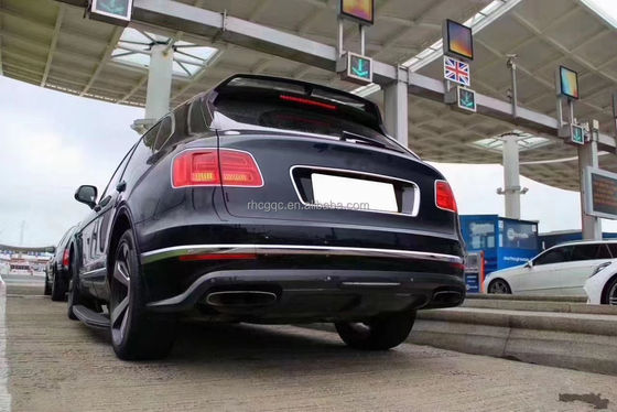 Para o Bentley Bentayga Carbon Fiber Body Kit Bentayga Upgrades o estilo W12 Carbon Fiber Front Lip Diffuser Spoiler
