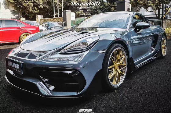 Novo produto para Porsche 718 Boxster Body Kit 718 Modernização do estilo PD Front e Rear Bumper Tuyere Spoilers