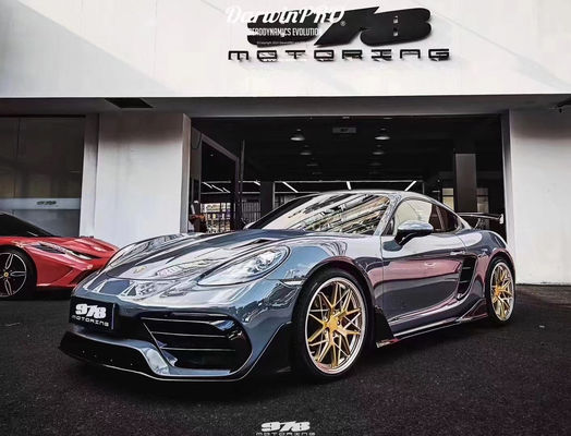Novo produto para Porsche 718 Boxster Body Kit 718 Modernização do estilo PD Front e Rear Bumper Tuyere Spoilers