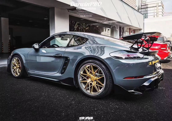 Novo produto para Porsche 718 Boxster Body Kit 718 Modernização do estilo PD Front e Rear Bumper Tuyere Spoilers