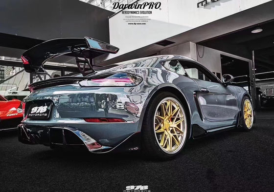 Novo produto para Porsche 718 Boxster Body Kit 718 Modernização do estilo PD Front e Rear Bumper Tuyere Spoilers