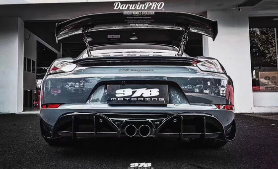 Novo produto para Porsche 718 Boxster Body Kit 718 Modernização do estilo PD Front e Rear Bumper Tuyere Spoilers