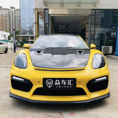 Produtos de plástico PU para Porsche Boxster 981 Kit de carroceria Boxster 981 GT4 atualizado Spoilers de pára-choque dianteiro e traseiro
