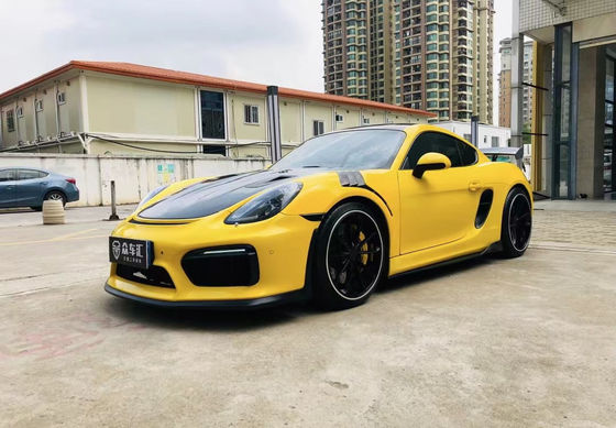 Produtos de plástico PU para Porsche Boxster 981 Kit de carroceria Boxster 981 GT4 atualizado Spoilers de pára-choque dianteiro e traseiro