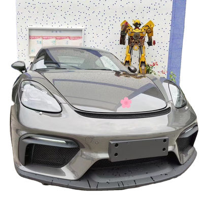 Material de plástico PP 718 Boxster Body Kit 718 GT4 estilo atualizado Frente e traseiro pára-choques Spoiler