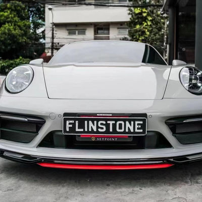 Para Porsche 911 992 Kit de corpo de fibra de carbono 911 992 Moderado TechArt estilo Frente pá difusor spoiler lado saia Kit de corpo