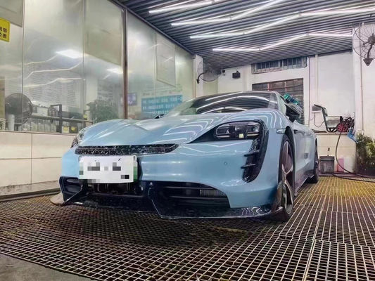 Peças para automóveis do Porsche Taycan Kit de carroceria de fibra de carbono Taycan Upgrades MSY Style Kit de carroceria de espátula frontal difusora spoiler